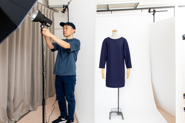 モデルやトルソーでの撮影セットの画像